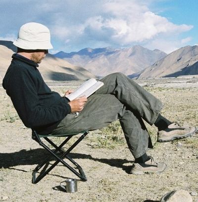 John Entwistle Cycling on the  tour with redspokes